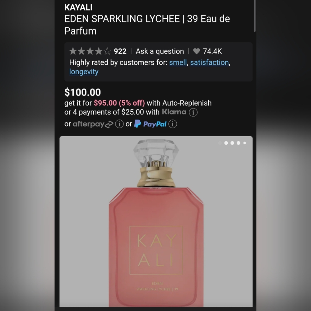 🩷🩷 KAYALI EDEN SPARKLING LYCHEE | 39 EDP 1.7 OZ 🩷🩷 - Picture 9 of 12